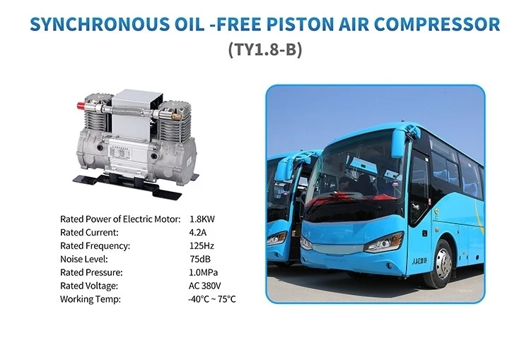 Feature of Oil Free Piston Compressor Feature of Oil Free Piston Compressor